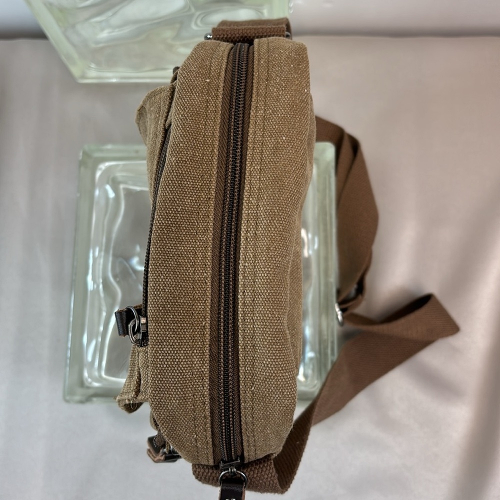 NWOT Ru YiHuang Canvas Shoulder/Crossbody Utility Bag - Picture 10 of 12